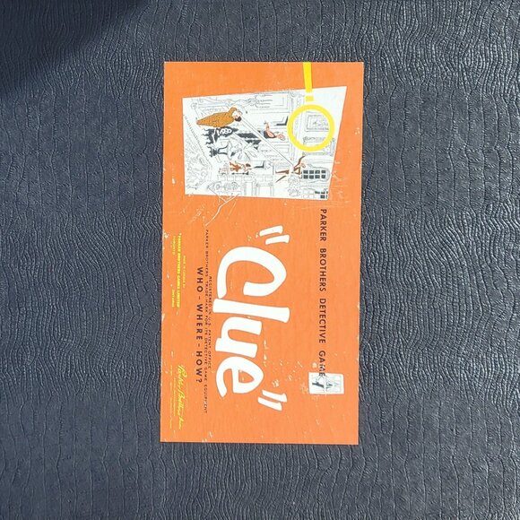 (SOLD) 1956 Clue Board Game - Picture 2 of 4